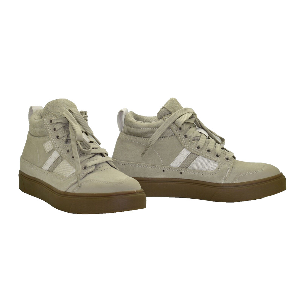 B0 NEW NORRIS 5.11 Khaki Vibram Puncture Resistant Tactical Sneakers 12411 Sz 6